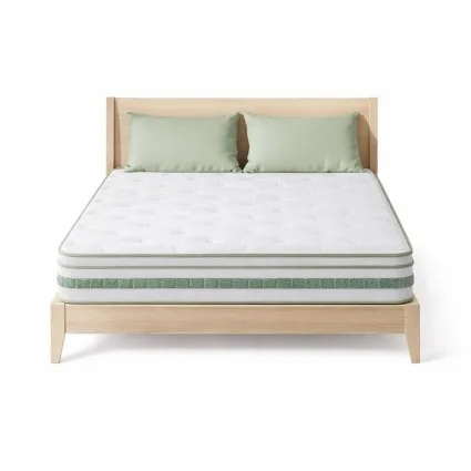 Giselle Bedding 20cm King Mattress - Green Tea Foam, Bamboo Cover, Euro Top, Medium-Firm, Edge Support