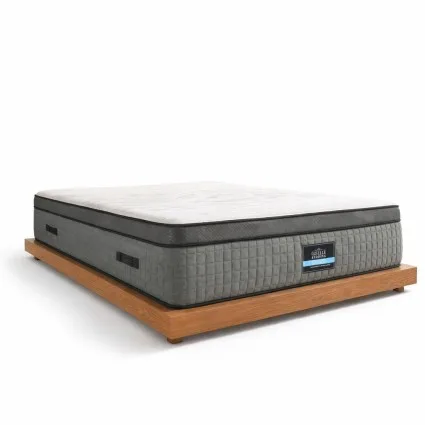 Giselle Bedding King Mattress 37cm 4-in-1 Adjustable Firmness Cooling Gel Memory Foam Dual-Zone Flippable