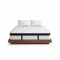 Giselle Bedding 31cm King Euro Top Mattress - Plush Comfort, 5-Zone Pocket Springs, Medium Firmness, Hypoallergenic
