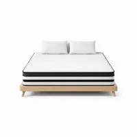 Giselle Bedding Premier Series 27cm King Euro Top Mattress with Pocket Springs & High Density Foam for Luxurious Comfort