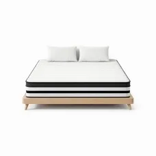Giselle Bedding Premier Series 27cm King Euro Top Mattress with Pocket Springs & High Density Foam for Luxurious Comfort