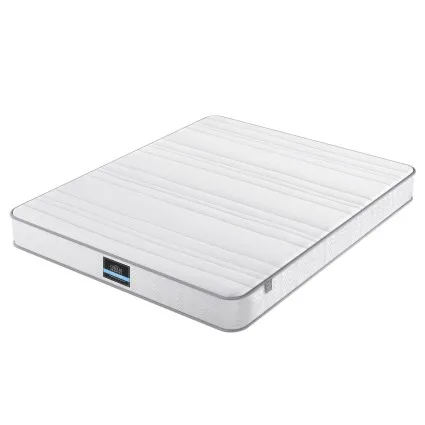 Giselle Bedding King Mattress 20cm Medium Firm Egg-Crate Foam with Independent Pocket Springs White