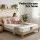 Giselle Bedding King Mattress 20cm Medium Firm Egg-Crate Foam with Independent Pocket Springs White