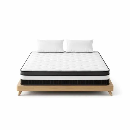 Giselle Bedding Breeze Series King Mattress 30cm Euro Top, Medium-Firm, Pocket Spring, Hypoallergenic, White