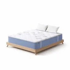 Giselle Bedding Snow Series King Mattress - 25cm Medium Firm Euro Top with Bamboo Fibre, Pocket Springs, 5-Year Warranty