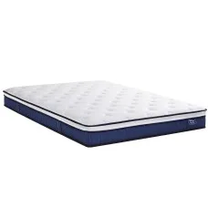 Levitex King Mattress 23cm with Pocket Springs, Cooling Gel Foam and Medium-Firm Full-Body Support White