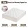 Giselle Bedding King Mattress Topper 5cm 1300GSM White Duck Feather Cotton Pillow Top with Non-Slip Straps