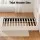 Giselle Bedding Double Bed Frame Set with 21cm Pillow Top Mattress Beige Bouclé Upholstery