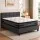 Giselle Bedding Queen Bed Frame Bundle with 36cm Double-Sided Mattress, 7-Zoned Pocket Springs, Charcoal