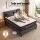 Giselle Bedding Queen Bed Frame Bundle with 36cm Double-Sided Mattress, 7-Zoned Pocket Springs, Charcoal