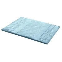 Giselle Bedding Double Memory Foam Mattress Topper - 7-Zone Design, 5cm Thick, Bamboo Cover, Breathable Comfort