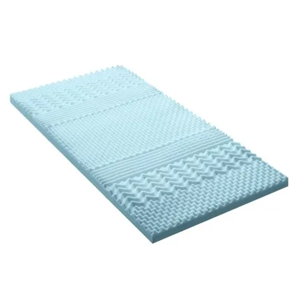 Giselle Bedding 5cm Memory Foam Mattress Topper King Single, 7-Zone, Bamboo Cover, Washable, Anti-Allergy