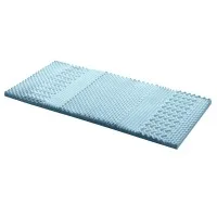 Giselle Bedding 7-Zone Memory Foam Mattress Topper Single - 5cm Thick, Bamboo Cover, Visco Elastic, Breathable Design