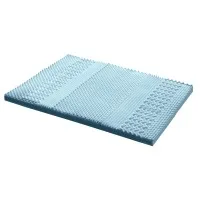 Giselle Bedding Memory Foam Mattress Topper Double 8cm 7-Zone, Bamboo Cover, Pressure Relief, Washable Cover