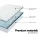 Giselle Bedding King Memory Foam Mattress Topper 8cm - 7-Zone Design, Visco Elastic Foam, Bamboo Cover, Breathable