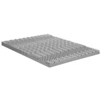 Giselle Bedding 8cm Memory Foam Mattress Topper Double, 7-Zone Graphite, Bamboo Cover, Anti-Skid, Washable