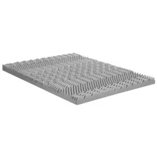 Giselle Bedding 8cm Memory Foam Mattress Topper Double, 7-Zone Graphite, Bamboo Cover, Anti-Skid, Washable