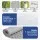 Giselle Bedding 8cm Memory Foam Mattress Topper Double, 7-Zone Graphite, Bamboo Cover, Anti-Skid, Washable