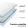 Giselle Bedding 10cm Cool Gel Memory Foam Mattress Topper, Bamboo Cover, Single Size, Pressure Relief, Breathable