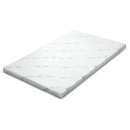 Giselle Bedding Double Memory Foam Mattress Topper with Cool Gel, Bamboo Cover, 5cm Thick - Enhanced Comfort
