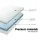 Giselle Bedding Memory Foam Mattress Topper King 5cm Cool Gel, Bamboo Cover, Pressure Relief, Washable Zip