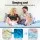 Giselle Bedding King Single Memory Foam Mattress Topper 5cm Cool Gel Bamboo Cover Pressure Relief Breathable
