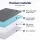 Giselle Bedding 8cm Memory Foam Mattress Topper Single, Gel Dual Layer, Bamboo Cover, Cooling, Washable, Support