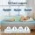Giselle Bedding 8cm Gel Memory Foam Mattress Topper Single, Bamboo Cover, Egg Crate Design, Pressure Relief, Cool Touch