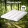Giselle Bedding Mattress Topper Double 10cm Bamboo Blend Pillowtop, Microfibre Cover, Hypoallergenic, 190x137cm