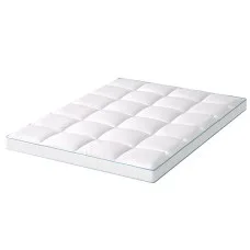 Giselle Bedding Mattress Topper Double 10cm Bamboo Blend Pillowtop, Microfibre Cover, Hypoallergenic, 190x137cm