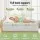 Giselle Bedding 11cm Bamboo Mattress Topper Double - 1500GSM Pillowtop, Breathable, Anti-Allergy, Green & White