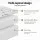 Giselle Bedding 11cm Bamboo Mattress Topper Double - 1500GSM Pillowtop, Breathable, Anti-Allergy, Green & White