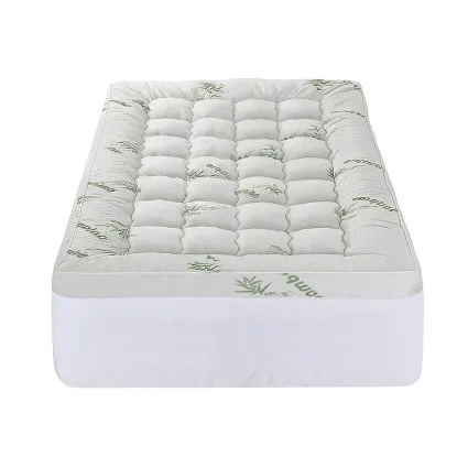 Giselle Bedding Bamboo King Single Mattress Topper 11cm Pillowtop, 1500GSM, Breathable, Hypoallergenic, Machine Washable