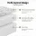 Giselle Bedding Bamboo King Single Mattress Topper 11cm Pillowtop, 1500GSM, Breathable, Hypoallergenic, Machine Washable