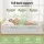 Giselle Bedding Bamboo Mattress Topper Queen 11cm Pillowtop, 1500GSM Hollow Fibre, Breathable, Machine-Washable