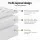 Giselle Bedding 5cm Pillowtop Mattress Topper, Single - Bamboo Cover, 1000GSM Filling, Breathable & Machine-Washable