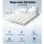 Giselle Bedding Queen Bamboo Mattress Topper - 1000GSM, 5cm Thick, Anti-Allergy, Dust Mite Resistant, Breathable Comfort
