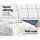 Giselle Bedding Bamboo Mattress Topper Pillowtop - Single Size, 1000GSM, 5cm Thick, Anti-Allergy, Dust Mite Resistant