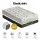 Giselle Bedding Bamboo Mattress Topper Single 7.5cm Pillowtop, Anti-Allergy, Breathable, 3D Quilted, Washable