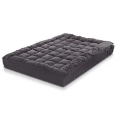 Giselle Bedding Queen Mattress Topper - 1000GSM Bamboo Charcoal Pillowtop, Anti-Allergy, Memory-Resistant, 45cm Fit
