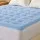 Giselle Bedding 5cm Double-Sided King Mattress Topper, Cooling & Coral Fleece, 1000GSM, Machine Washable, Blue/White