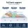 Giselle Bedding 5cm Double-Sided King Mattress Topper, Cooling & Coral Fleece, 1000GSM, Machine Washable, Blue/White