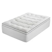 Giselle Bedding Double 5cm Pillowtop Mattress Topper Coral Fleece 1000GSM Hollow Fibre with 45cm Skirt Machine Washable