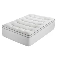 Giselle Bedding Double 5cm Pillowtop Mattress Topper Coral Fleece 1000GSM Hollow Fibre with 45cm Skirt Machine Washable