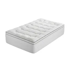 Giselle Bedding King Single Pillowtop Mattress Topper 5cm Coral Fleece 1000GSM Hollow Fibre Supportive