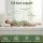 Giselle Bedding King Single Pillowtop Mattress Topper 5cm Coral Fleece 1000GSM Hollow Fibre Supportive