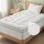 Giselle Bedding Single Pillowtop Mattress Topper 5cm Coral Fleece 1000GSM Hollow Fibre Fitted Skirt Support