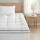 Giselle Bedding Single Pillowtop Mattress Topper 5cm Coral Fleece 1000GSM Hollow Fibre Fitted Skirt Support