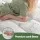 Giselle Bedding Single Pillowtop Mattress Topper 5cm Coral Fleece 1000GSM Hollow Fibre Fitted Skirt Support