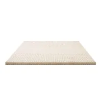 Giselle Bedding 5cm Double Natural Latex Mattress Topper with 7-Zone Comfort and Breathable Honeycomb Design